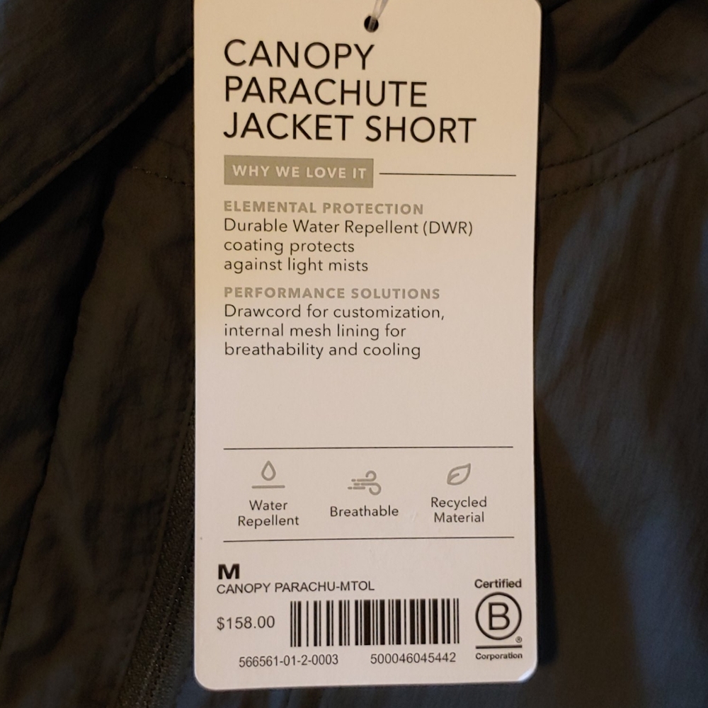 Athleta Canopy Parachute Jacket, NWT - Picture 2 of 4